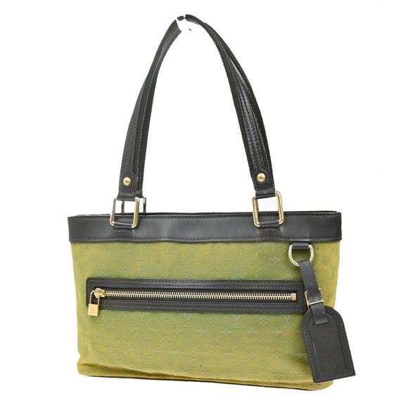 LOUIS VUITTON Lucille PM Shoulder Bag Monogram Mini Canvas Khaki - Picture 1 of 16